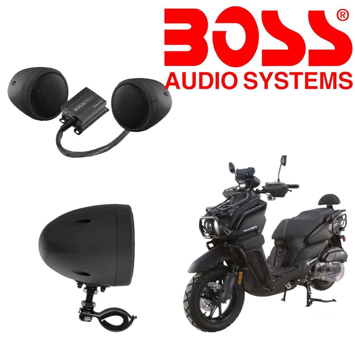 Boss audio system para sccoter