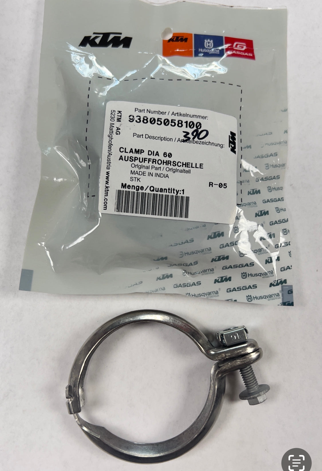 Ktm exhaust clamp