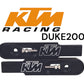 Duke 200 swingarm extensions