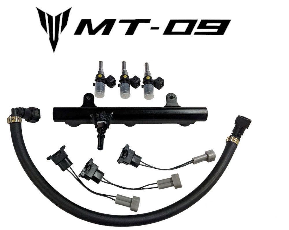 MT09 fuel injector & rail upgrade E85