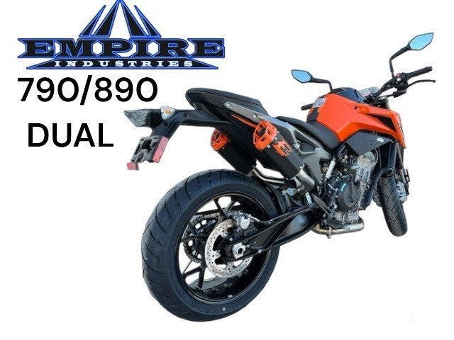 Empire Industries KTM DUKE 790 / 890 Dual Slip on Exhaust G2 with Billet Tips